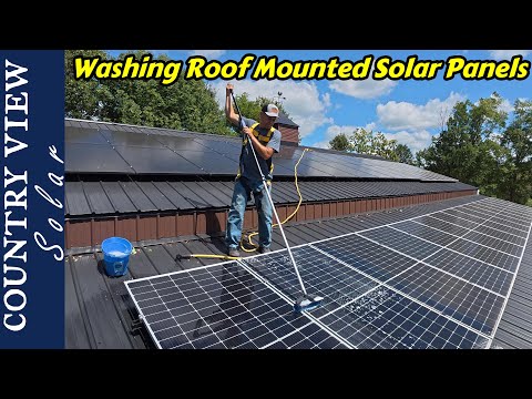Safely Washing Roof Mounted Solar Panels. How Much of an Increase Will I Get?