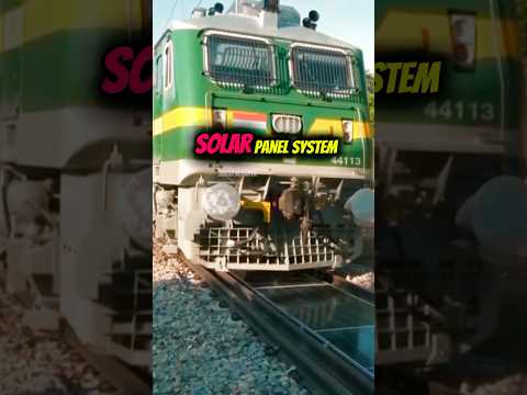 India s first solar panels system fitted in banaras locomotives track #solarpowerinindia#railway