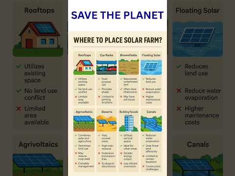 ☀️ Where Should We Put Solar Panels? (Pros & Cons Explained) #education