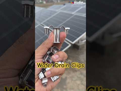 SS Water drain clip for Solar panels. Now available at alladin.pk  #Solar #DrainClip #SolarPanel