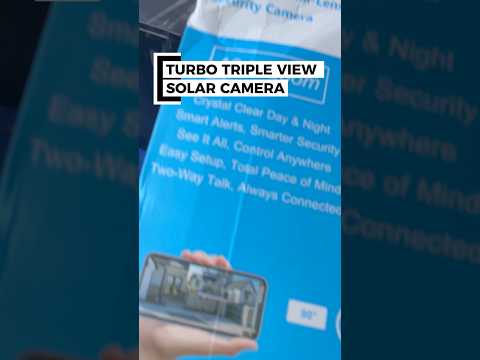 TURBO TRIPLE VIEW 10X ZOOM SOLAR CAMERA #solar #camera #cctv #cctvinstallation #cctvcamera #cc