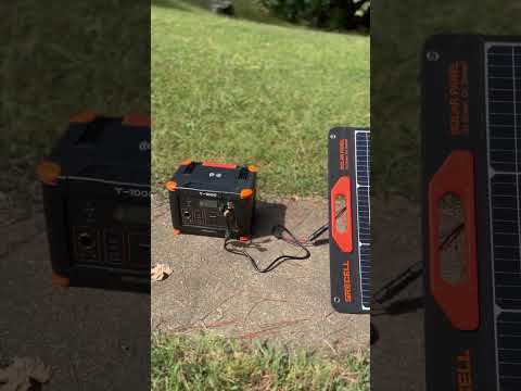 Grecell T-1000 power pack . using my solar panel to charge.