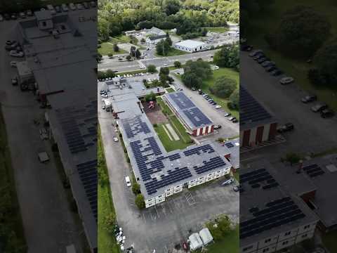 Hundreds of solar panels powering affordable housing! 🏠⚡#solarenergy