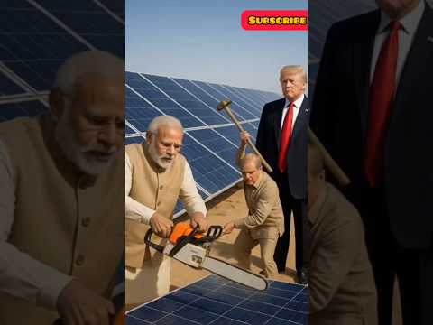 Modi & Shahbaz Sharif Smash Solar Panels While Trump Watches Silently #comedy #politicalsatire