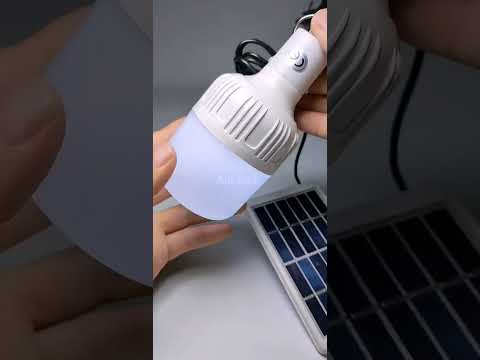Solar Panel Rechargeable LED Lamp #tech #anitech #gadgets #ytshorts