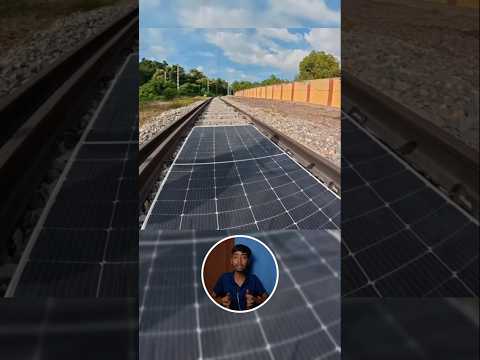 solar Panel On Railway Track