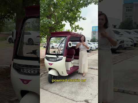 Solar electric car can be charged by solar energy, and it can be charged while riding. #tricycle