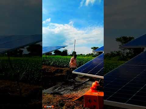 💥New Installation ecozen solar water pump system fitting  7.50HP 💥#solarsystem #solar #farming #