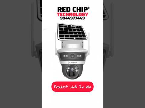 No wifi No Power No issue Gov with 4G Sim Solar Camera 3Mp+3Mp 📸Red chip Technology 9944977449 #cctv