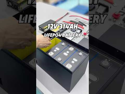 DIY 12V 314Ah Solar Battery for RV&Tuck Lifepo4 Battery#shorts