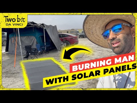 Burning Man with just Solar And Batteries? is it possible?