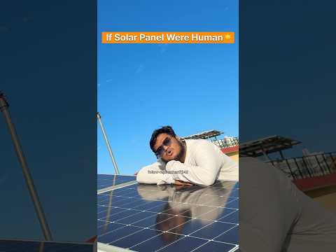 If Solar Panel Were Human😂#solarpanel #solar #solarenergy #funny #relatable