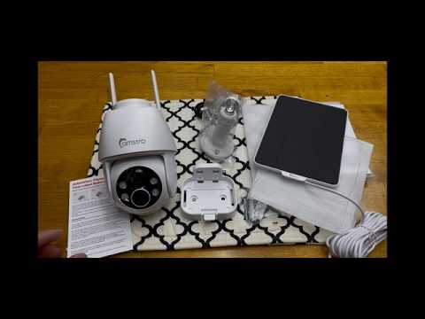 Camstro Solar Power security Camera, installation and impressions!