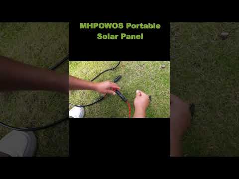 MHPOWOS Portable Solar Panel, 400W/220W/110W Foldable IP67 Waterproof | Camping, Fishing & Blackouts