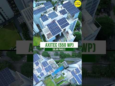 118 KW Solar System For Society | Axitec Solar Panels | PM Surya Ghar Yojana Subsidy | Aerial View