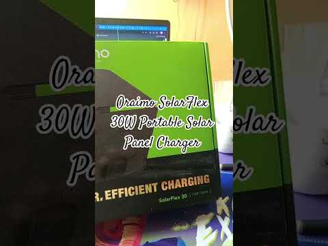 Oraimo SolarFlex 30W Portable Solar Panel Charger now Available. Solar Power On the Move.