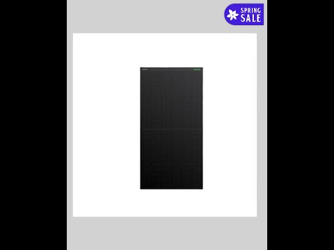 WAAREE 345 Watt All Black & Blue Mono PERC Solar Panel – 132 Half-Cut Cells | WAAREE High-Efficie…