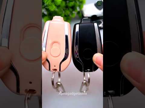 Mini Solar Keychain Power Bank ๐ Solar Charger Power Bank #gadgets #product