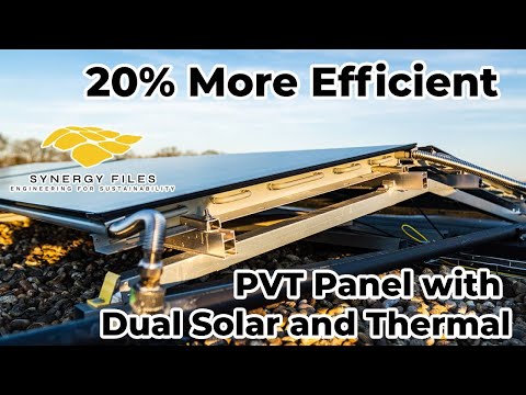 The solar panels that produces both heat and electricity