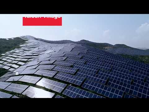 Solar panels on Taihang Mountain