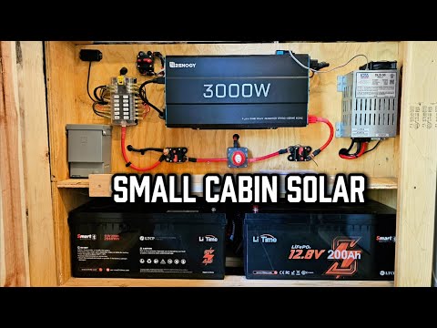 How I Power My A-frame Cabin – DIY Simple Off-Grid Solar Tour