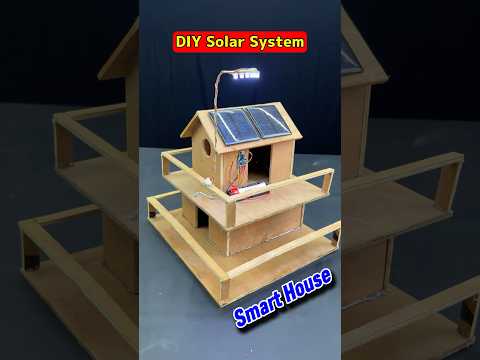 DIY Smart Home Making | How To Make Advanced Solar System Home For School Project #shorts #solar