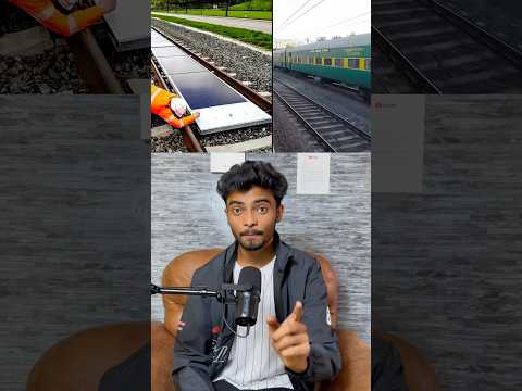 India is going to implement Solar Panels on Raliway Tracks ❗️| Share this video ✅ | #telugu #facts