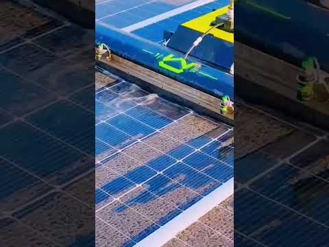 advanced tools for cleaning solar panels #shorts
