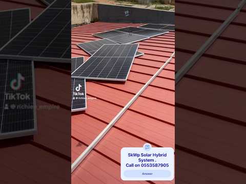 5kWp Solar Hybrid System. R-Squared power solutions. Call us on 0553587905