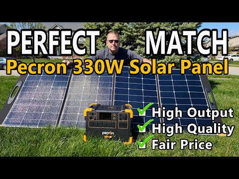 THIS is the Portable Solar Panel YOU NEED for Pecron Power Stations: Pecron 330W PV300