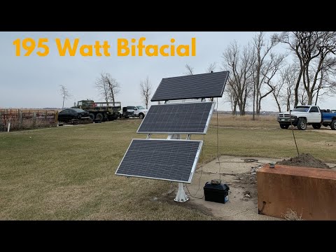 Eco-worthy 195 watt bifacial solar panels