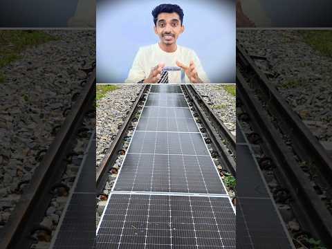 SOLAR Panels on Railway TRACKS! India’s BIG Move #shorts