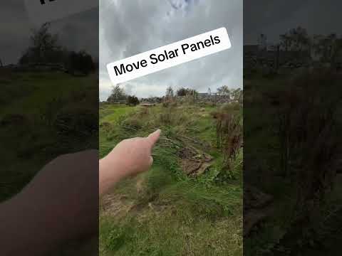 Can you move solar panels? Roof is falling down renewable energy solar panels ￼