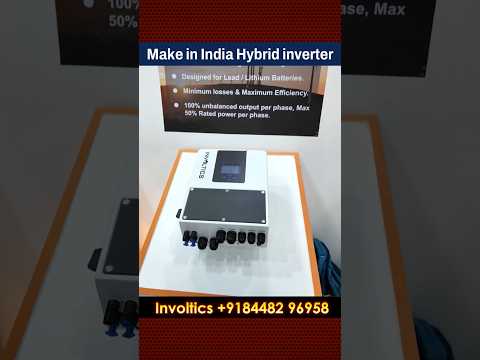 Make in india Hybrid Inverter #shorts #hybridinverter #makeinindia #involtics #solarinverter