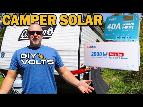 Easy Install Solar Power to a Camper – Only 4 components needed