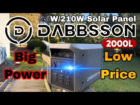 Dabbsson 2000L Portable Power Station Review | 210W Solar Panel