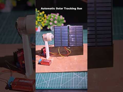 Solar Panels Tracking Sun Automatically | DIY Solar Tracker #shorts #solar #project