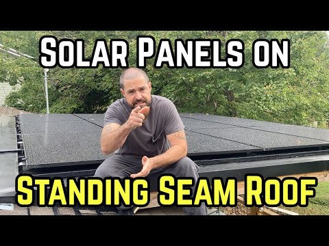 How to Mount Solar Panels on a Standing Seam Metal Roof | S-5 Clamps, EZ Solar J-Box, MC4 & EMT