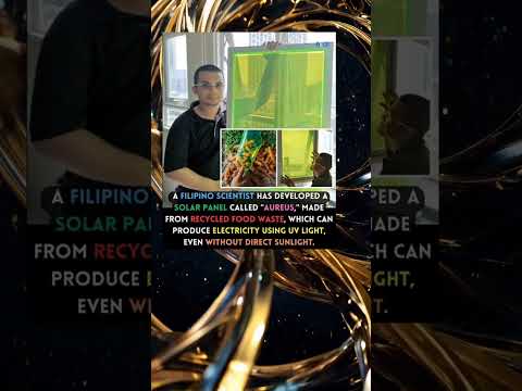 🌞 FILIPINO SCIENTIST CREATES SOLAR PANEL FROM FOOD WASTE! ♻️⚡