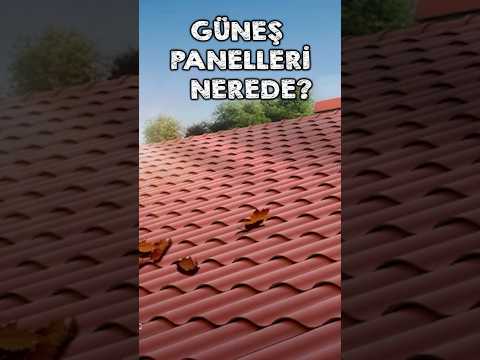 Kiremit şeklinde güneş paneli