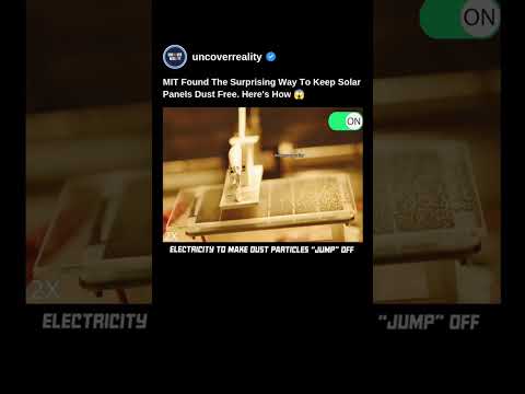 MIT found Surprising Way To Keep Solar Panels Dust Free. Here’s How #tech #shorts #solar #technology
