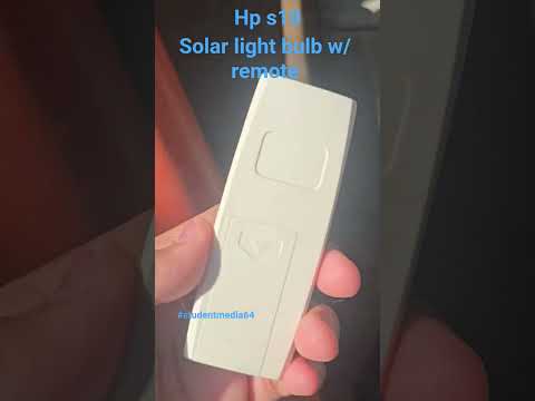 hp s10 solar light bulb with remote #solarlight #solar #light #remote #lighting