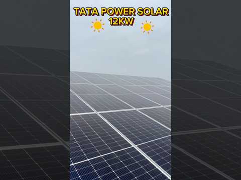 Tata solar 12 KW #solarpower #greenenergy #power