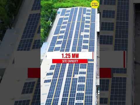 1.25 MW Industrial Rooftop Solar Power Plants | Waaree Solar Panels | Aerial View