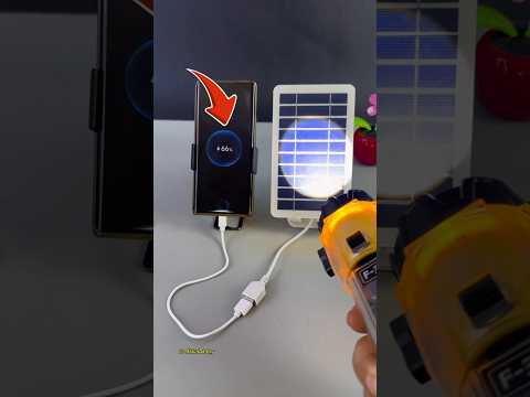 Portable solar panel for mobile charging 📱 #shorts #shortvideo
