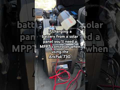 Using the ArkPak 730 and solar energy to power a portable freezer/refrigerator