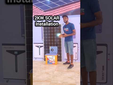 2KW SOLAR ENERGY INSTALLATION #fibonsolar #fibonsolarenergy #fibonsolarlagos #fibonsolarNigeria