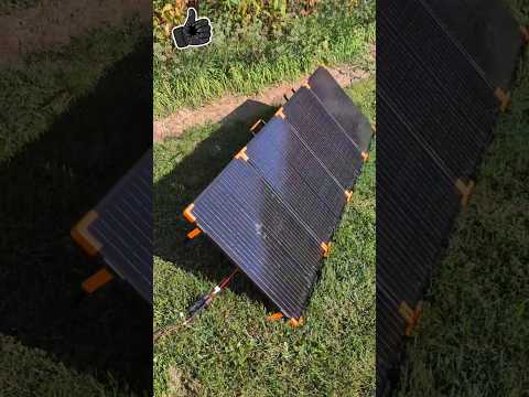 ZoopW 200 Watt solar panel working well despite being damaged