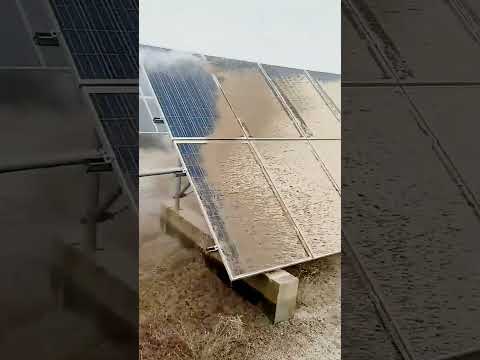 cool way to clean dirty solar panels #shorts