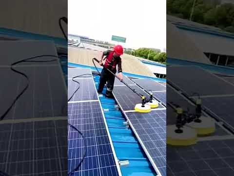 Technology that cleans your solar panels itself #shorts